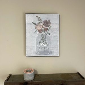 🌿SOLD🌿 Mason Jar Farmhouse Wall Hanging